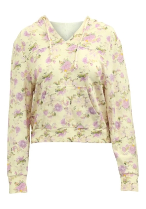 LoveShackFancy floral-print drawstring hoodie - Neutrals