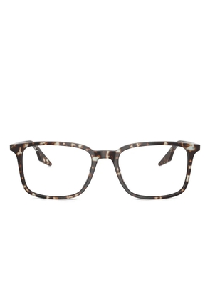 Ray-Ban tortoiseshell-effect square-frames glasses - Brown