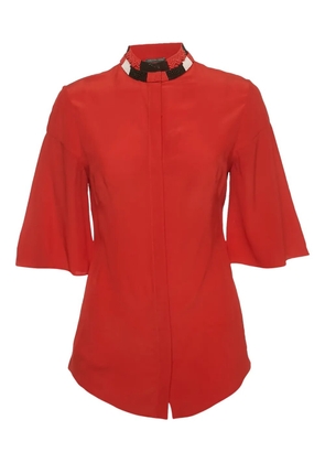 Alexander McQueen Pre-Owned beaded blouse - Red