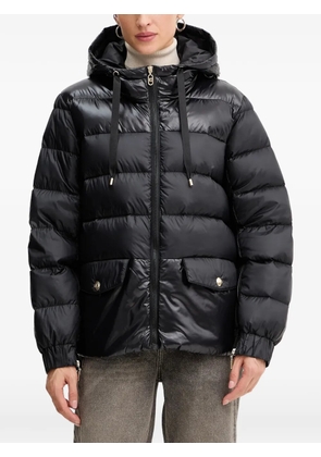 LIU JO quilted hooded jacket - Black