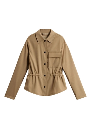 Woolrich drawstring pocket overshirt - Neutrals
