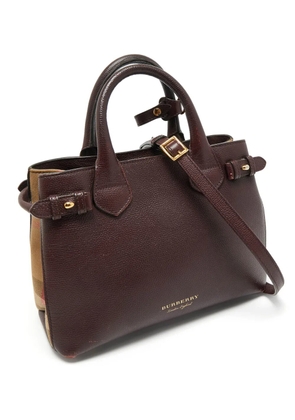 Burberry Pre-Owned banner leather tote - Red