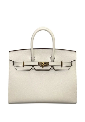 Hermès Pre-Owned 2025 craie Birkin 25 Togo gold hardware handbag - Neutrals