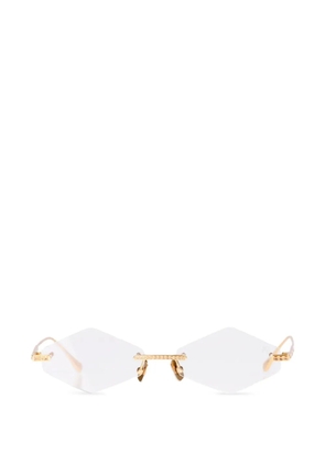 ANNA-KARIN KARLSSON Crystal Optical 2.0 textured glasses - Gold