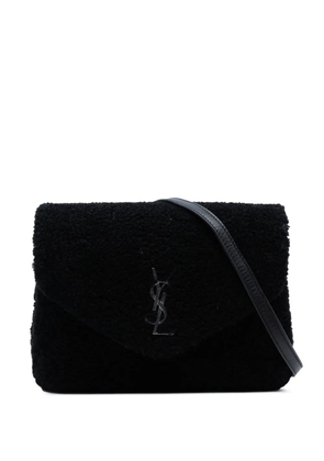 Saint Laurent Pre-Owned 2018 Toy Shearling Loulou crossbody bag - Black