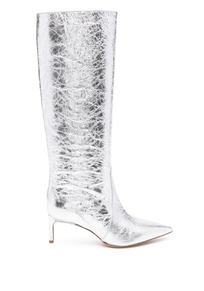 BETTINA VERMILLON Josefine 55mm knee boots - Silver