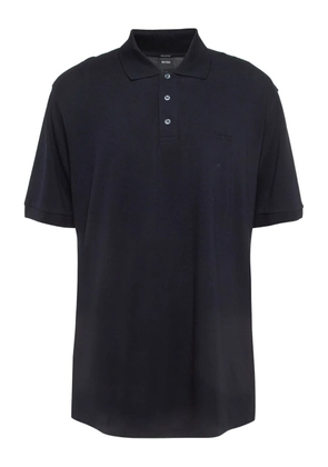 BOSS pre-owned logo-embroidered polo shirt - Black