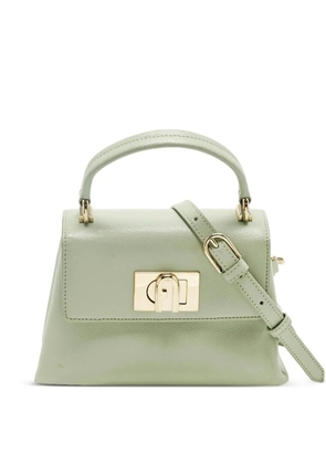 Furla mini 1927 leather turn-lock tote bag - Green