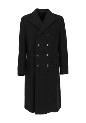 Romeo Gigli Pre-Owned 1990s double-breasted patterned coat - Black