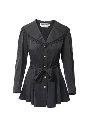 ROTATE BIRGER CHRISTENSEN padded-shoulder mini dress - Black