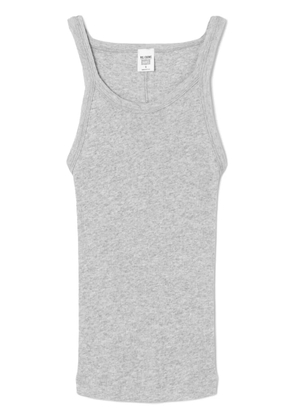 RE/DONE ribbed knit tank top - Grey