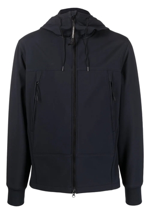 C.P. Company zip-up stretch-cotton hooded jacket - Blue