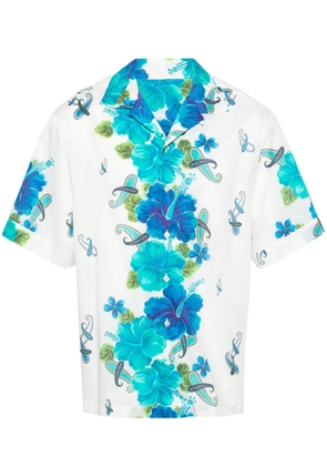 ETRO floral-print cotton shirt - White