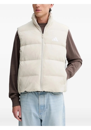 adidas zip-fastening logo-print gilet - Neutrals