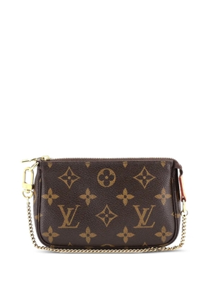 Louis Vuitton Pre-Owned Petit Bucket Zip Monogram Canvas pouch - Brown