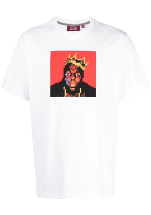 Mostly Heard Rarely Seen 8-Bit Biggie appliqué-detail T-shirt - White