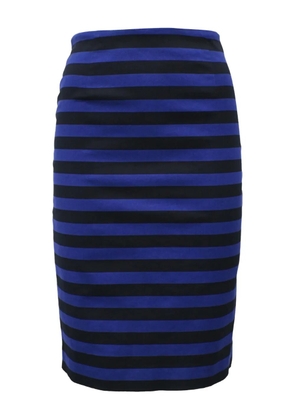 Prada Pre-Owned striped midi skirt - Blue
