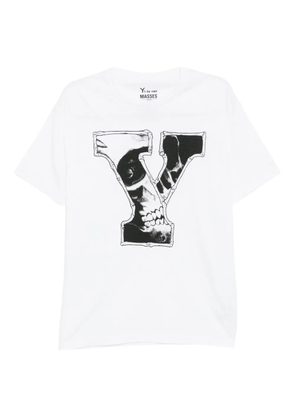 Yohji Yamamoto graphic print cotton T-shirt - White