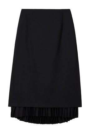Juun.J pleated-panel skirt - Black