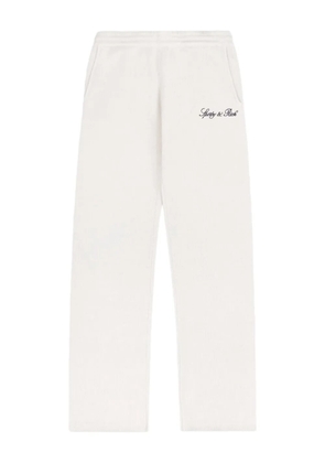 Sporty & Rich logo-embroidered trousers - White