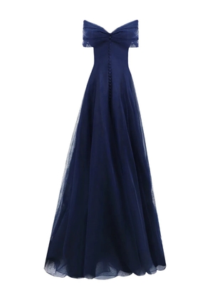 Gemy Maalouf off-the-shoulder gown - Blue
