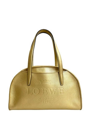 Loewe Pre-Owned 2010-2026 Metallic Leather Heritage Dome Bowling Bag shoulder bag - Gold