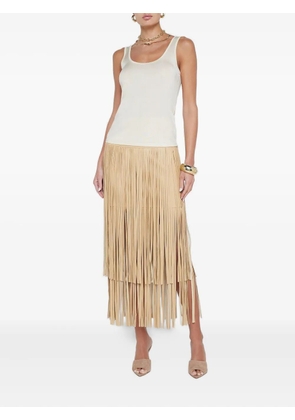 L'Agence Chrissy scoop-neck tank top - Neutrals