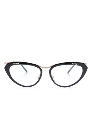 Solamor1946 cat-eye frame glasses - Black