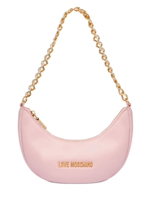 Love Moschino logo-lettering shoulder bag - Pink