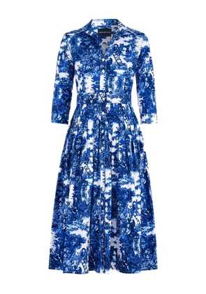 Samantha Sung Audrey pleated midi dress - Blue