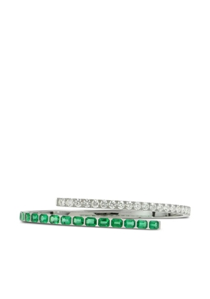 ALINKA 18kt white gold Eclipse emerald and diamond bracelet - Silver