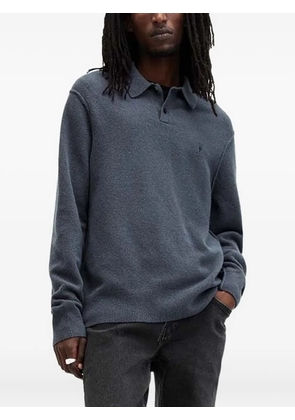 AllSaints long-sleeve polo shirt - Blue