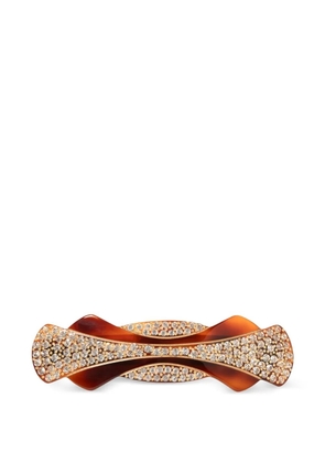 Jennifer Behr Ariane crystal-embellished barrette - Brown