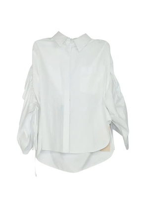 Antonio Berardi Vintage ruffled ruched shirt - White