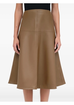 Marcella Lexi A-line midi skirt - Brown