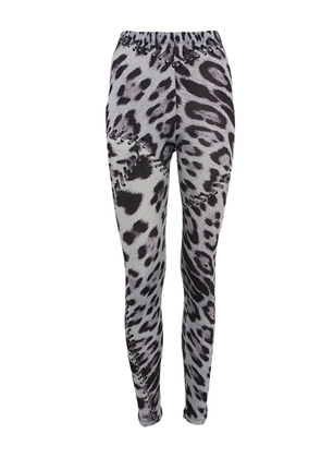 Roberto Cavalli Vintage animal-print leggings - Blue
