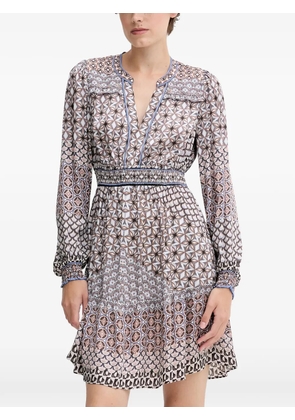 Hale Bob Hunter floral-print mini dress - Neutrals