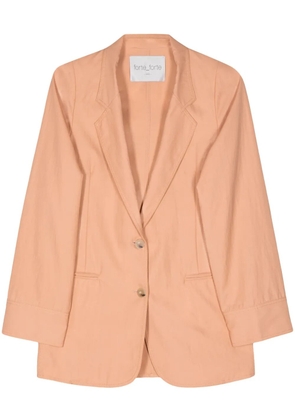 Forte Forte italian-vents twill blazer - Neutrals