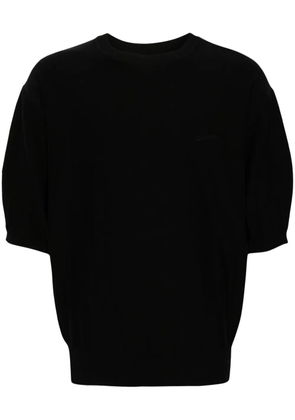 SONGZIO logo-print cotton jumper - Black