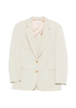 Alysi buttoned stripped blazer - Neutrals