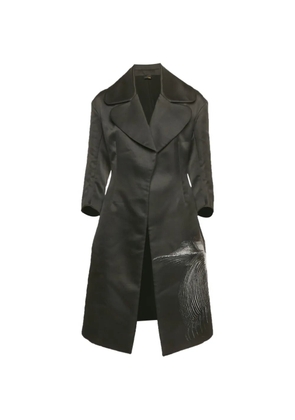 Fendi Pre-Owned Floral single-breasted coat - Black