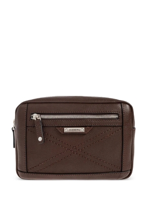 Iceberg leather belt bag - Brown