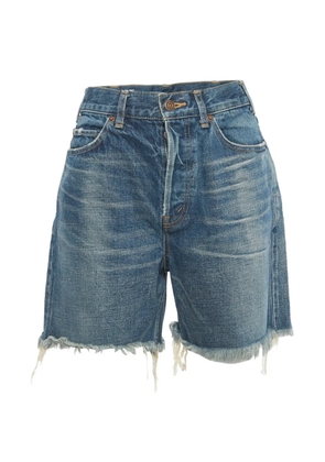 Celine Pre-Owned five-pockets denim shorts - Blue