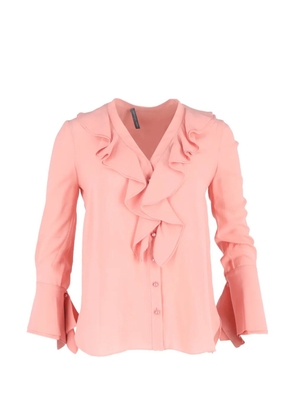 Alexander McQueen Pre-Owned ruffled shirt - Pink