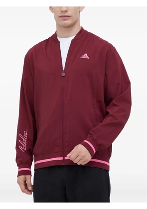 adidas zip-up bomber jacket - Red
