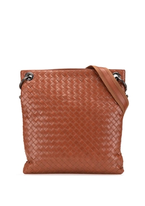 Bottega Veneta Pre-Owned 2008 Leather Intrecciato crossbody bag - Brown
