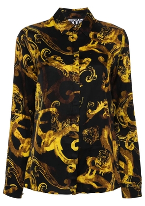 Versace Jeans Couture Watercolour Couture-print shirt - Black