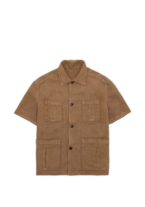 Fortela Bohem pocket short-sleeve shirt - Brown