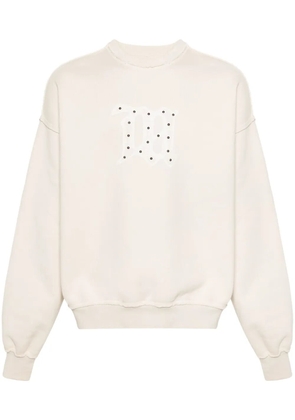 MISBHV logo-print cotton sweatshirt - Neutrals
