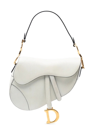 Christian Dior Pre-Owned 2019 Grained Calfskin Saddle Bag shoulder bag - White